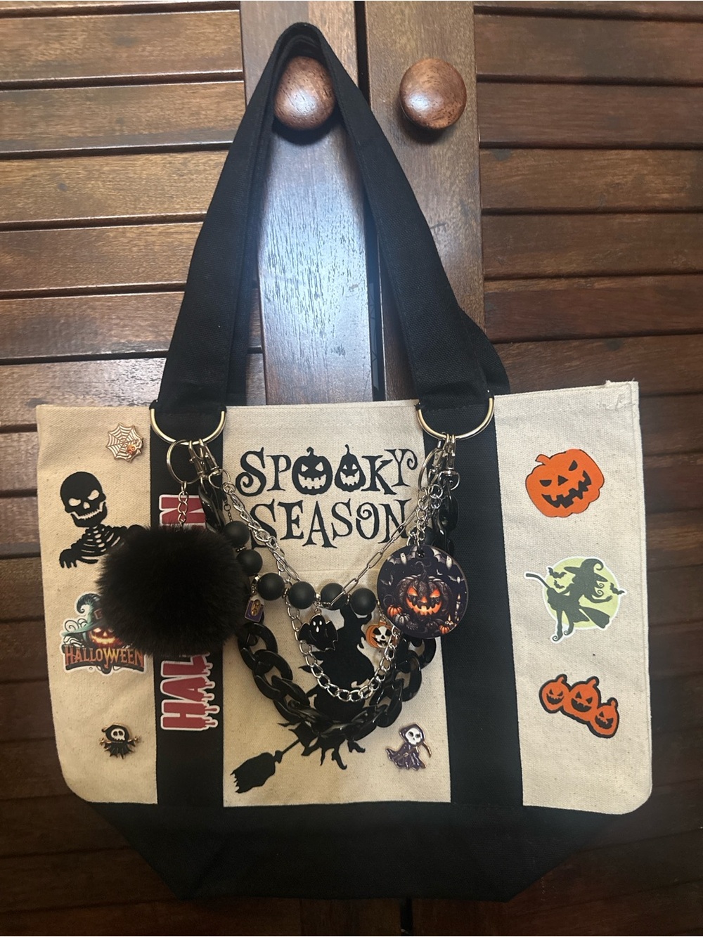 Spooky Season Canvas Tote Bag